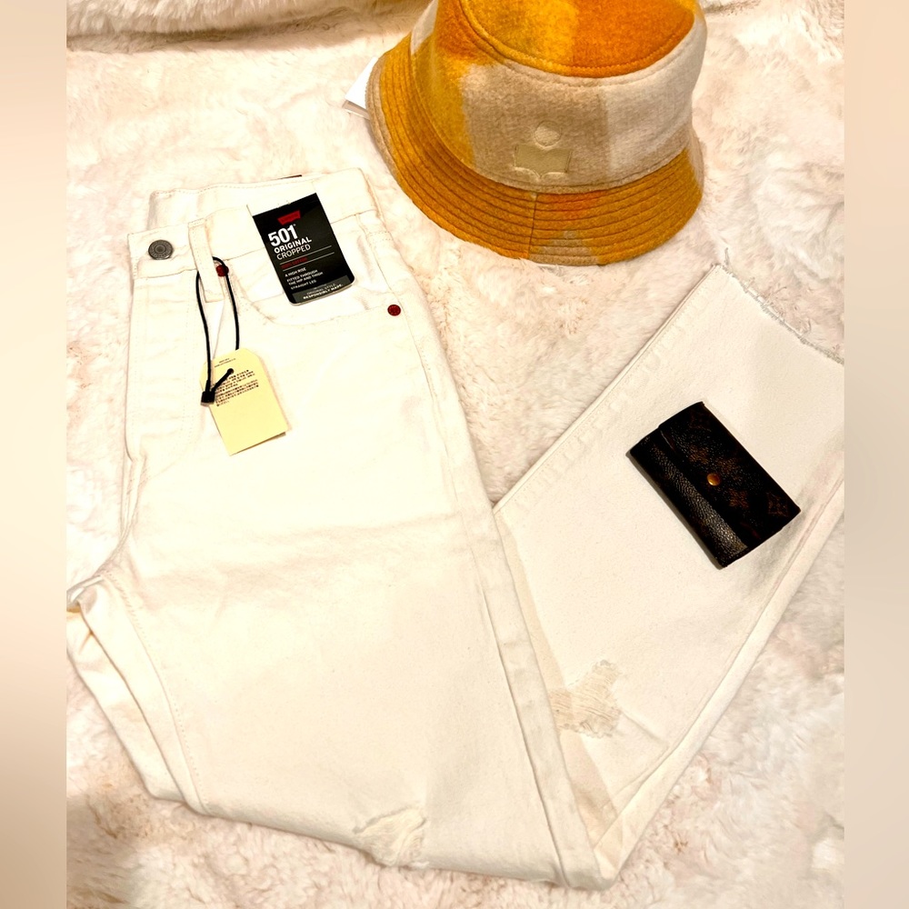Levis 501 original cropped straight leg